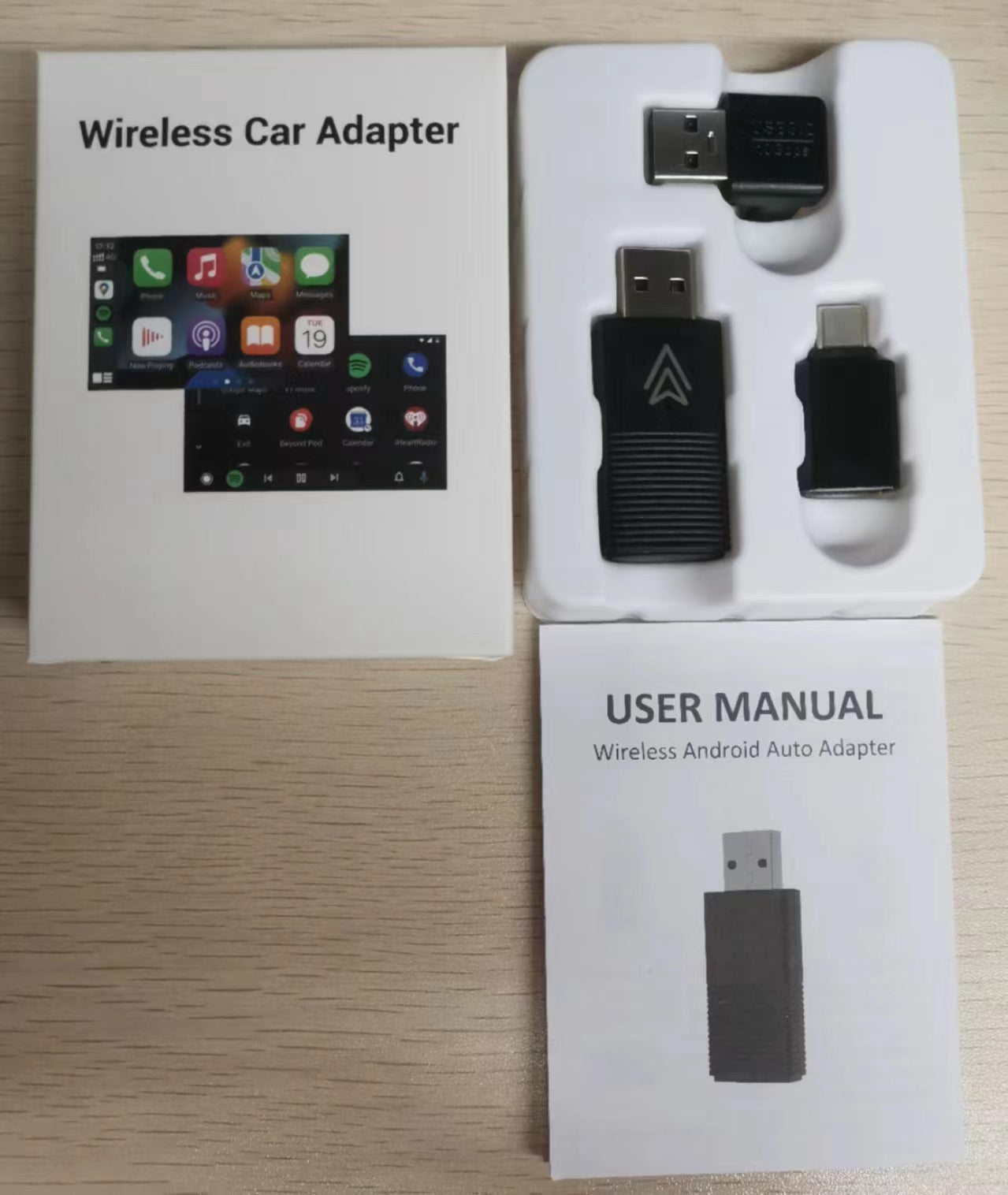Adaptador CarPlay y Android Auto con Cable