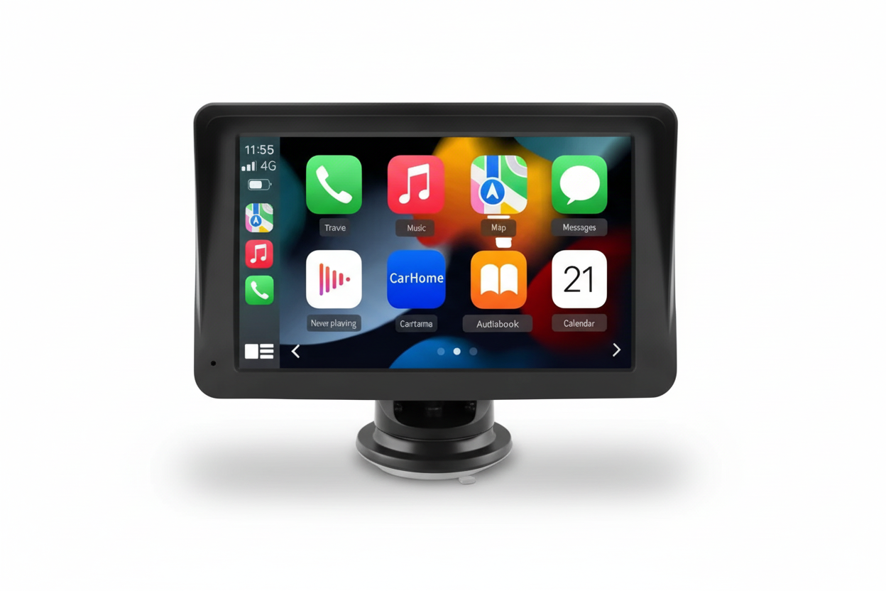 Pantalla CarPlay y Android Auto + Cámara (7 Pulgadas)