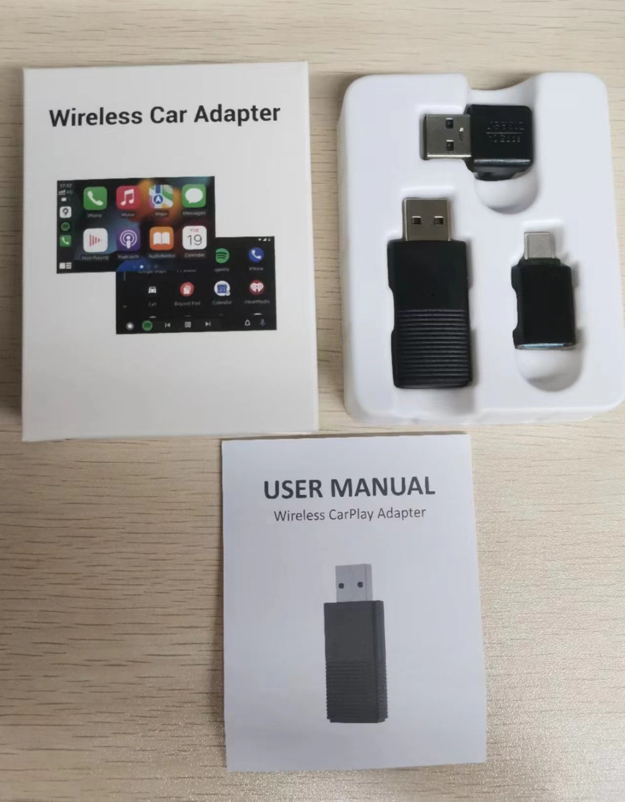 Adaptador CarPlay y Android Auto con Cable